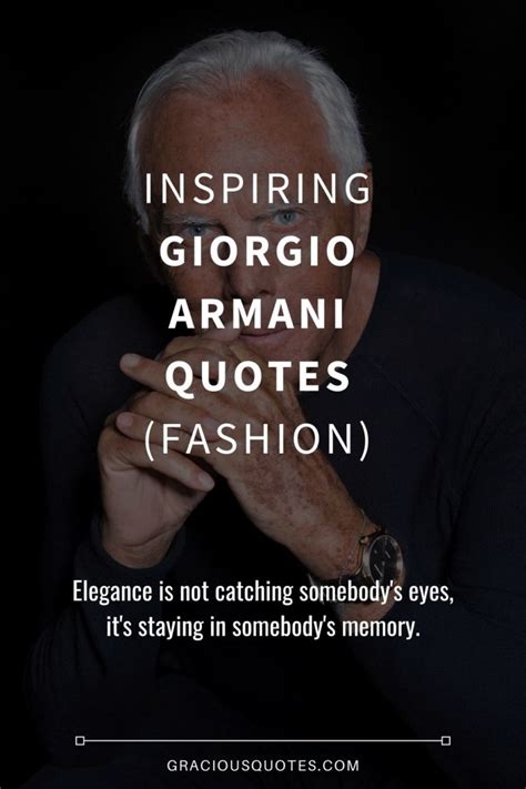 Giorgio Armani Quotes .